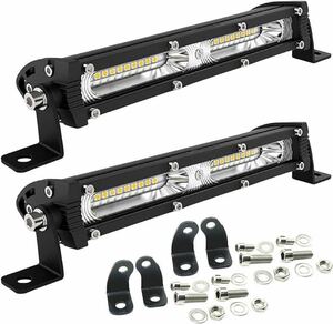 LED ワークライト ライトバー 2個 120w 作業灯 投光器 荷台 12v 24v スポットライト フォグランプ トラック 農業機械 稲刈り機 トラクター