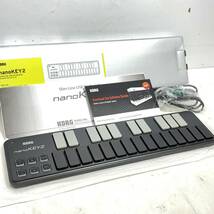 (志木) KORG/コルグ nanoKEY2 Slim-Line USB Keybord キーボード DTM DAW MIDI 楽器 器材 コントローラー PC 作曲 (o)_画像1