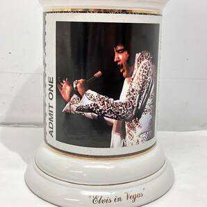 (志木)CUI Elvis Presley/エルヴィス・プレスリー 記念コレクション「Elvis in Vegas」蓋付き ビアマグ 陶器 1992年 ブラジル アンティークの画像6