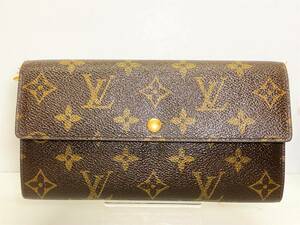 (志木)★LOUIS VUITTON★ルイヴィトン モノグラム ポシェット ポルト モネ・クレディ M61725 2つ折り 長財布 ロングウォレット 財布