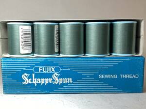 (. tree )(258 emerald green ) unused * Fuji ks car pe Span sewing-cotton 200m ×5 point #60 number / normal ground for sewing-cotton / green group green 