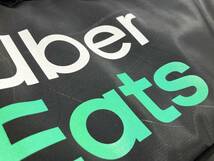 (志木)ウーバーイーツ/Uber eats 保冷バッグ 配達員バッグ リュック ウバック 大容量 デリバリー ロゴ入り 配達_画像9