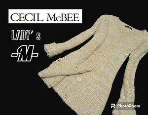  lady's M*CECIL MC BEE* long height cardigan 