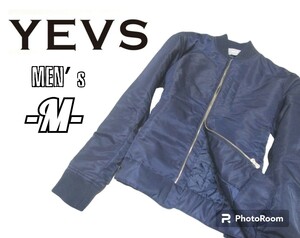 美品メンズM◇YEVS◇ボンバージャケット navy