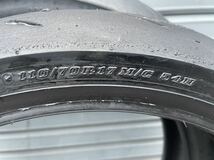 中古　ダンロップ　α13sp 110/70R17 140/70R17 CBR250R mc41 タイヤ　前後セット　③_画像6