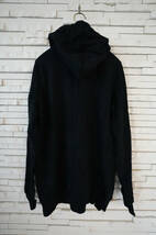 【美品】Rick Owens Drkshdw Gimp Hoodie リックオウエンス ダークシャドウ ウェイブ加工 フルジップパーカー サイズS 黒 ブラック_画像5