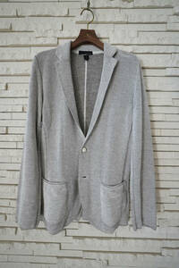 [ beautiful goods ]LARDINI Lardini flax mixing cotton knitted jacket XS beige 