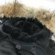 f74 美品 正規品 CANADA GOOSE カナダグース ダウンジャケット ダウンコート ブラック S 2506LA レディース ロングアウター コヨーテファー_画像7