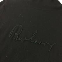 f223 BURBERRY LONDON バーバリー タートルネック ニット セーター 長袖 トップス ブラック 黒 2 日本製 ウール91% ハイネック 正規品_画像4