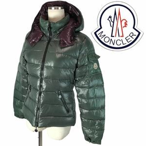 f69 正規品 MONCLER モンクレール BADY ダウンジャケット ショート丈 グリーン アウター 0 レディース