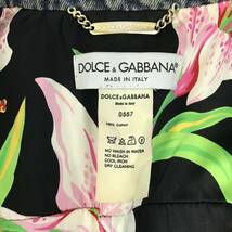 f312 DOLCE&GABBANA ドルチェアンドガッバーナ デニムジャケット Gジャン アウター ジャケット コットン 100% 38 イタリア製 正規品_画像6