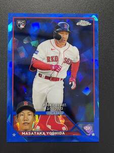 SP! 吉田正尚 2023 Topps Chrome VARIATION Sapphire フォトバリエーション Masataka Yoshida Refractor Rookie Card MLBカード