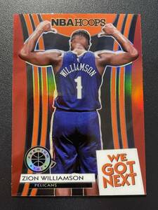 Zion Williamson RC 2019 NBA Hoops Premium RED We Got Next Insert Rookie Card NBAカード