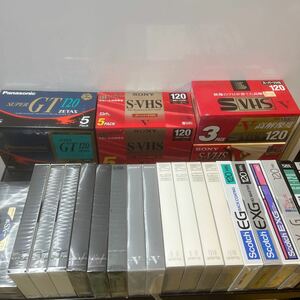 未使用ビデオテープ36本まとめSONY PanasonicVictor AXIA日立VHSスーパーVHS