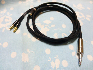 ATH ADX5000 SR9 MSR7b MOGAMI 2534 + 4N純銀撚り線 六芯 130cm 4.4mm5極 FT-7445 (R) FURUTECH ロジウム ESW750 ESW950 ESW990h ATH-WP900