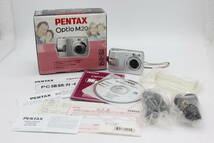 【返品保証】 【便利な単三電池で使用可】ペンタックス Pentax Optio M20 3x 元箱付き コンパクトデジタルカメラ s5594_画像1