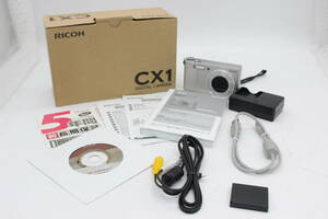 【美品 返品保証】 【元箱付き】リコー Ricoh CX1 7.1x バッテリー チャージャー付き コンパクトデジタルカメラ s5595