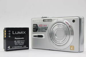 【美品 返品保証】 パナソニック Panasonic LUMIX DMC-FX9 バッテリー付き コンパクトデジタルカメラ s5777