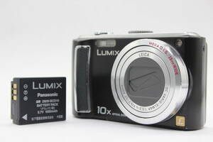 【返品保証】 パナソニック Panasonic LUMIX DMC-TZ5 ブラック 10x バッテリー付き コンパクトデジタルカメラ s5785