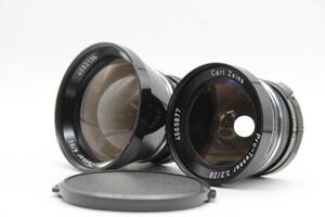 [ returned goods guarantee ] [ lens 2 point summarize ] Carl Zeiss Carl Zeiss Pro-Tessar 80mm F4 28mm F3.2 lens s5913