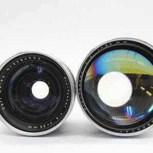 【訳あり品】 【レンズまとめ売り】カールツァイス Carl Zeiss Pro-Tessar 35mm F4 85mm F4 レンズ 2本セット s6021の画像2