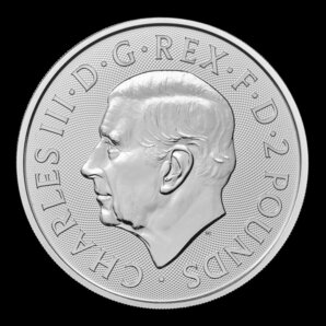 [保証書・カプセル付き] 2023年 (新品) イギリス「英国王室の紋章・ライオンとユニコーン」純銀 1オンス 銀貨の画像2
