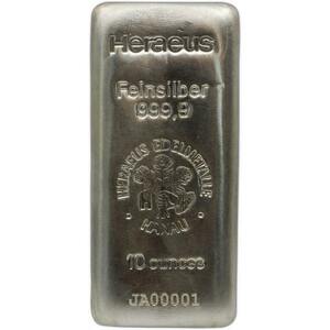 [ written guarantee attaching .] ( new goods ) Germany here light company original silver 10 ounce bar 