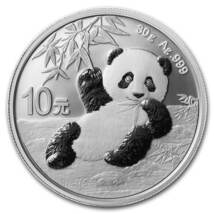 [保証書・カプセル付き] 2020年 (新品) 中国「パンダ」純銀 30グラム 銀貨_画像1