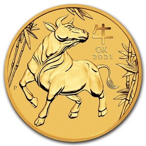 [ written guarantee * capsule with a self-starter ] 2021 year ( new goods ) Australia [. main * 10 two main *. year * cow year ] original gold 1/10 ounce gold coin 