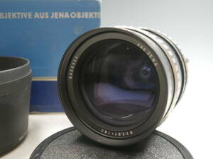 ◆珍品！aus JENA【S 1:2.8 f=180mm】東ドイツ製レンズ エキザクタマウント？元箱付属 /Carl Zeiss Sonnar？180mm F2.8