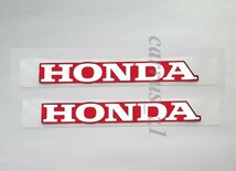 ホンダ 純正 ステッカー HONDA 銀シート レッド 80mm 2枚セット CRF250X FTR フォルツァ レブル500 C125 CT125 モンキー125 PCX_画像2