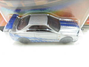 ◇335 HOT WHEELS PREMIUM Nissan Skyline GT-R (BNR34) FAST&FURIOUS 4/5