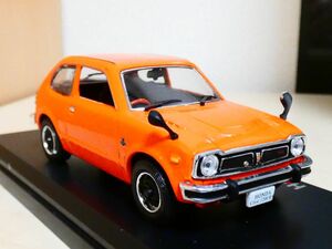 国産 名車コレクション 1/43 ホンダ シビック 1200 ＲＳ 1974 オレンジ ⑤ アシェット 旧車 クラシックカー ミニカー S2