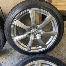 225/45R18 2018年 ブリヂストン VRX PRD 18×8J+42 PCD114.3/5H スタッドレス タイヤ 4本　検: クラウン プリウスα マークX ステージア_画像3