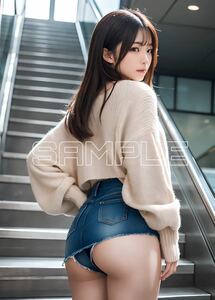 Lot.153【高画質】A4 アートポスター インテリア オマージュ ウェルカムボード セクシー 美女 美少女 美人画 グラビア コスプレ