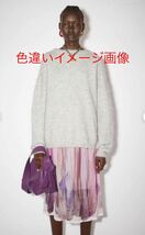 acne studios 青山店購入 dramatic mohair knit モヘア モヘヤ ニット XS グレー アクネ アクネストゥディオズ_画像5