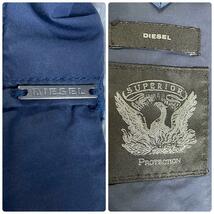 1円◆希少L◆美品 ディーゼル DIESEL テーラードジャケット ペイズリー ブレザー ビジネス メンズ 裏地 ネイビー 紺 ブルゾン シングル 2B_画像9