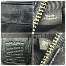 1円◆美品◆定価10万 コーチ COACH メトロポリス トートバッグ ショルダーバッグ 2way ビジネス メンズ レザー 本革 黒 ブラック A4◎ 鞄_画像9