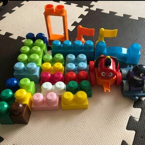 アンパンマン ブロック　電車　車　セット 知育玩具 おもちゃ