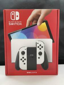 未使用 Nintendo Switch 有機ELモデル Joy-Con(L)/(R) ホワイト 本体 ニンテンドースイッチ 任天堂 G240121-1