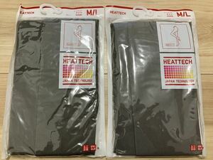 新品!!ユニクロ☆ヒートテック タイツ M/L グレー 2点☆WOMEN レディース 着圧サポート 肌着