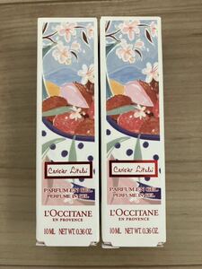 新品!!ロクシタン☆CBL チェリーライチ ジェリーフレグランス 10ml×2☆ジェル状香水 フレグランス L'OCCITANE