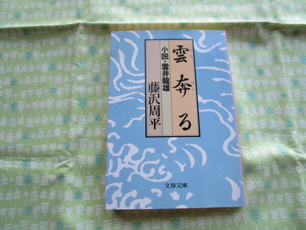 D1　文春文庫　『雲奔る　小説・雲井龍雄』　藤沢周平／著　文藝春秋発行　　　