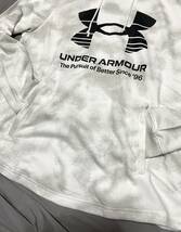 新品 2XL アンダーアーマー グレー ブラック 白 黒 スウェット 軽量 上下 カモフラ underarmour パーカー フード ジョガーパンツ 正規品 3L_画像7