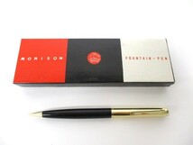 【1-124】MORISON モリソン シャープペンシル ゴールドカラー×ブラック 筆記用具 _画像1