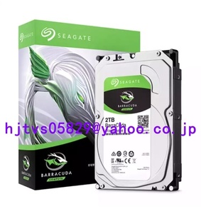 新品 Seagate BarraCuda 3.5インチ 2TB 内蔵ハードディスク 6Gb/s 256MB 7200rpm HDD