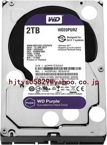 新品 Western Digital WD20PURX 2TB 5400RPM 64MB SATA 6GB/s 3.5インチハードドライブ