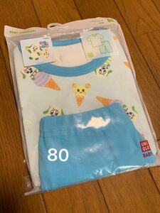 新品　 ユニクロ UNIQLO 半袖　パジャマ　いないいないばぁ　ワンワン　うーたん 半袖パジャマ