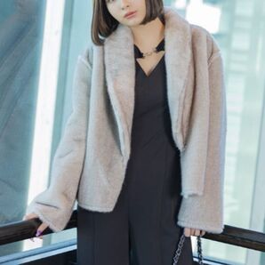 AMBIENT新品ファースエードリバーシブルジャケットアイボリー★アンビエント ZARA ザラ