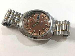 セイコー ファイブスポーツ オレンジ 5126-6010 ５ SPORTS 23石 water proof SS 自動巻 ビンテージ アンティーク SEIKO FIVE 回転リング